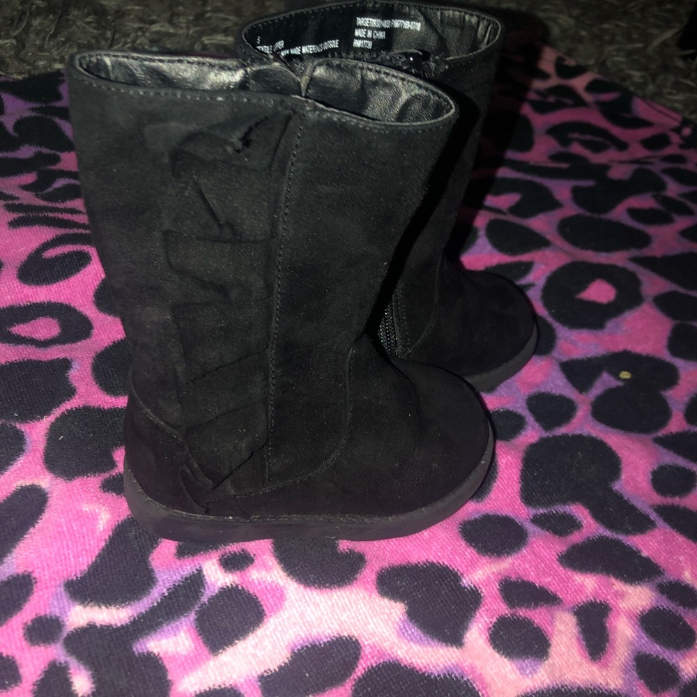 Tall black boots